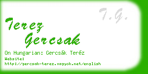 terez gercsak business card