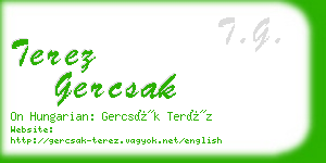 terez gercsak business card